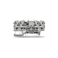 Borne de 4 bocas p/riel 2,5mm² gris - WG2701