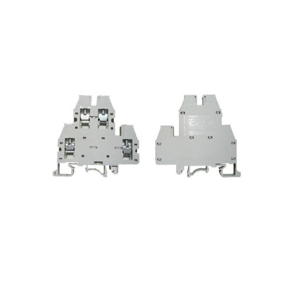 Borne de doble piso para riel 4mm² BKND - ZO5060