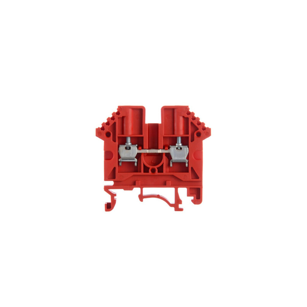 Borne de paso para riel 2,5mm² rojo BPN - ZO5006