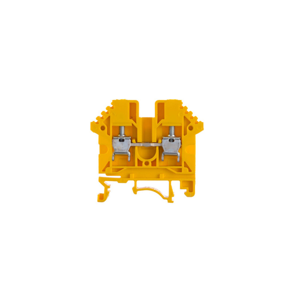 Borne de paso para riel 4mm² amarillo BPN - ZO5017