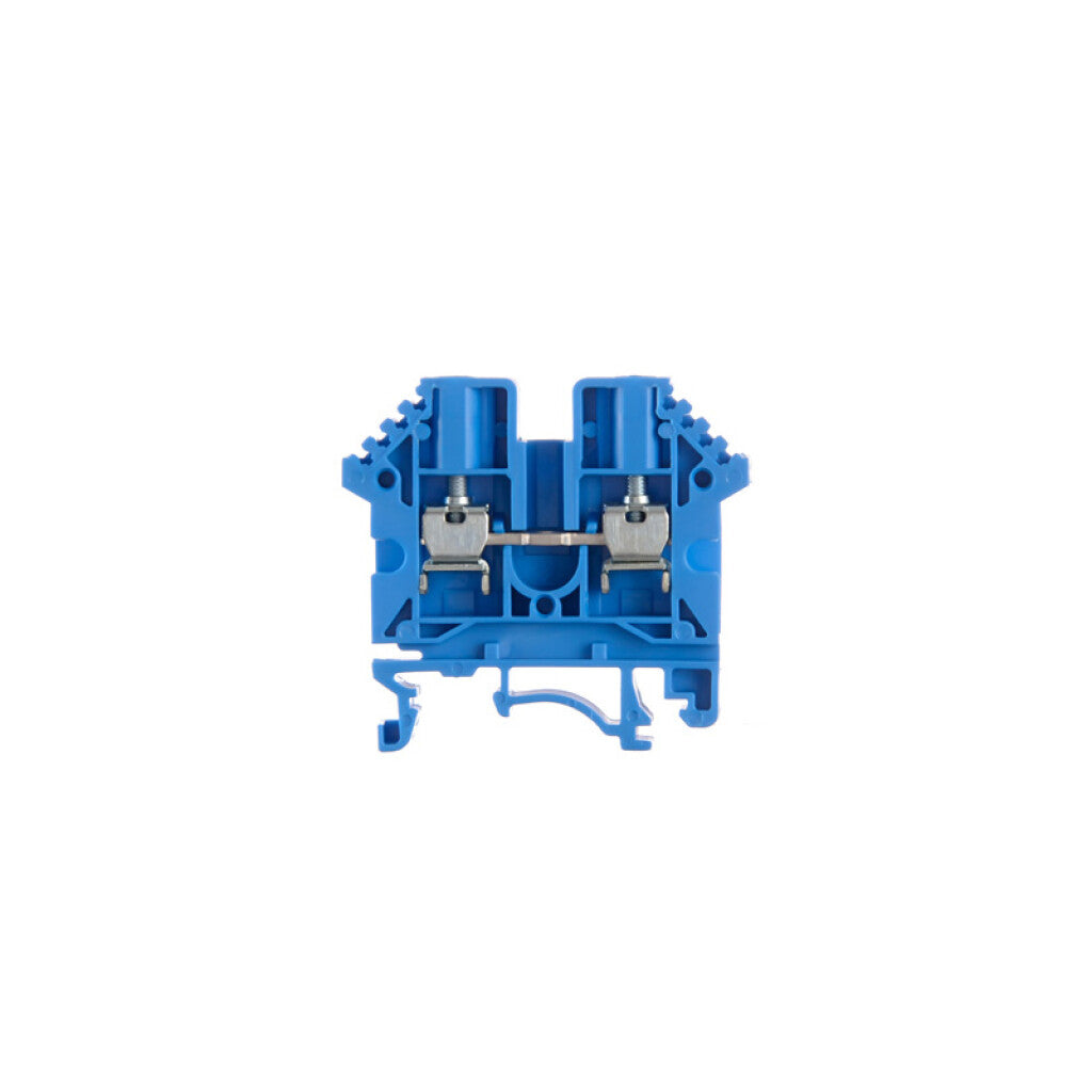 Borne de paso para riel 4mm² azul BPN - ZO5012