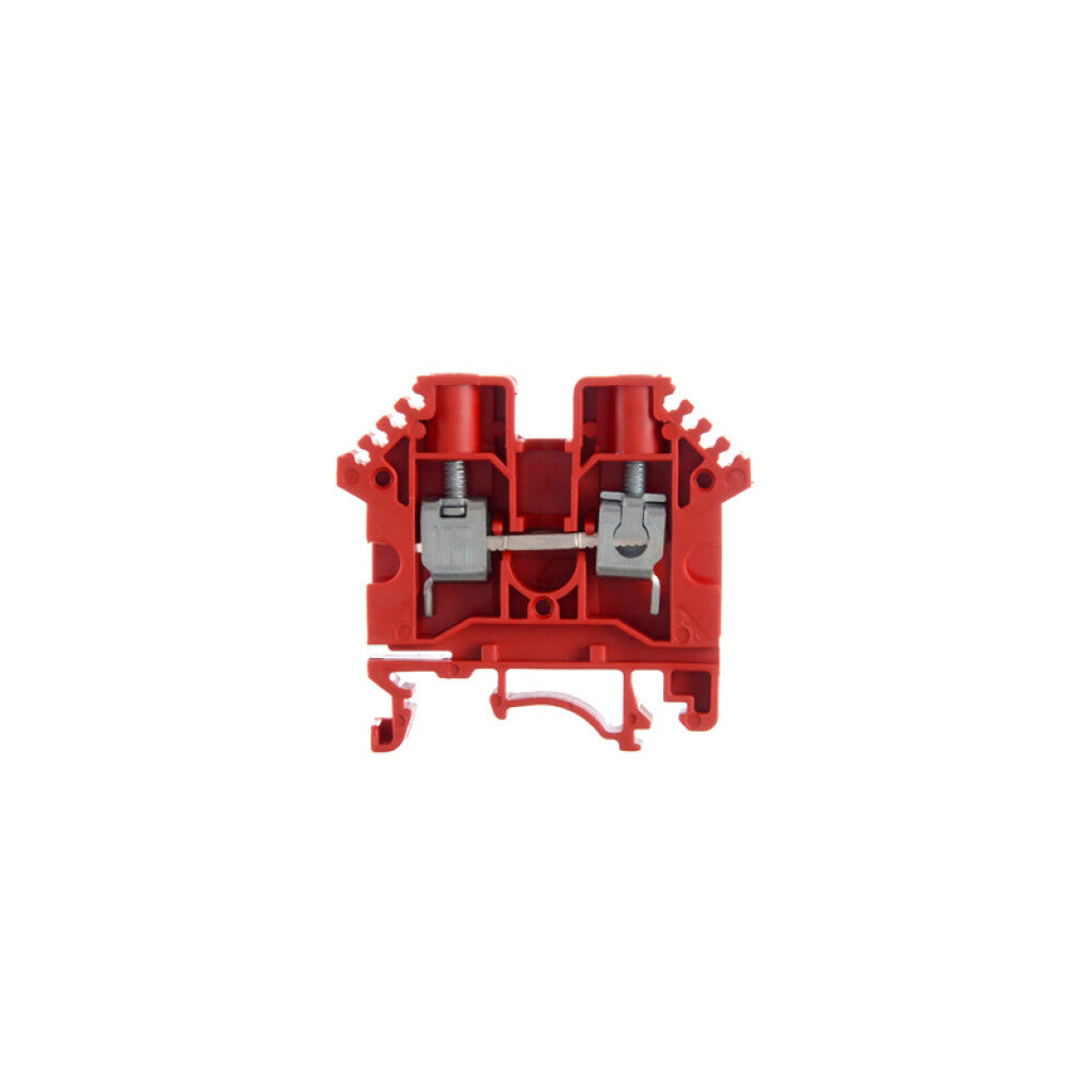 Borne de paso para riel 6mm² rojo BPN - ZO5024