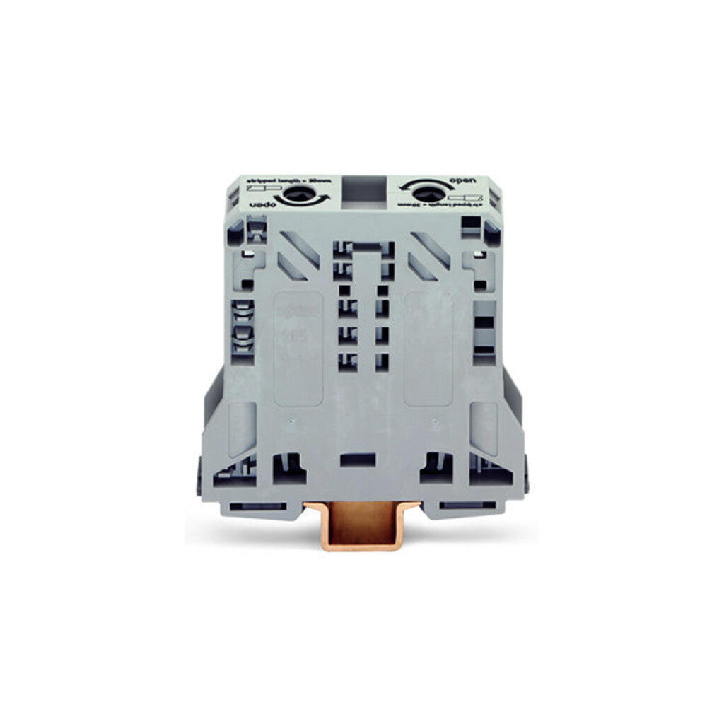 Borne de potencia riel aislado 10 a 50mm² gris - WG1011