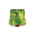 Borne de tierra p/riel 10 a 50mm² verde/amarillo - WG1013