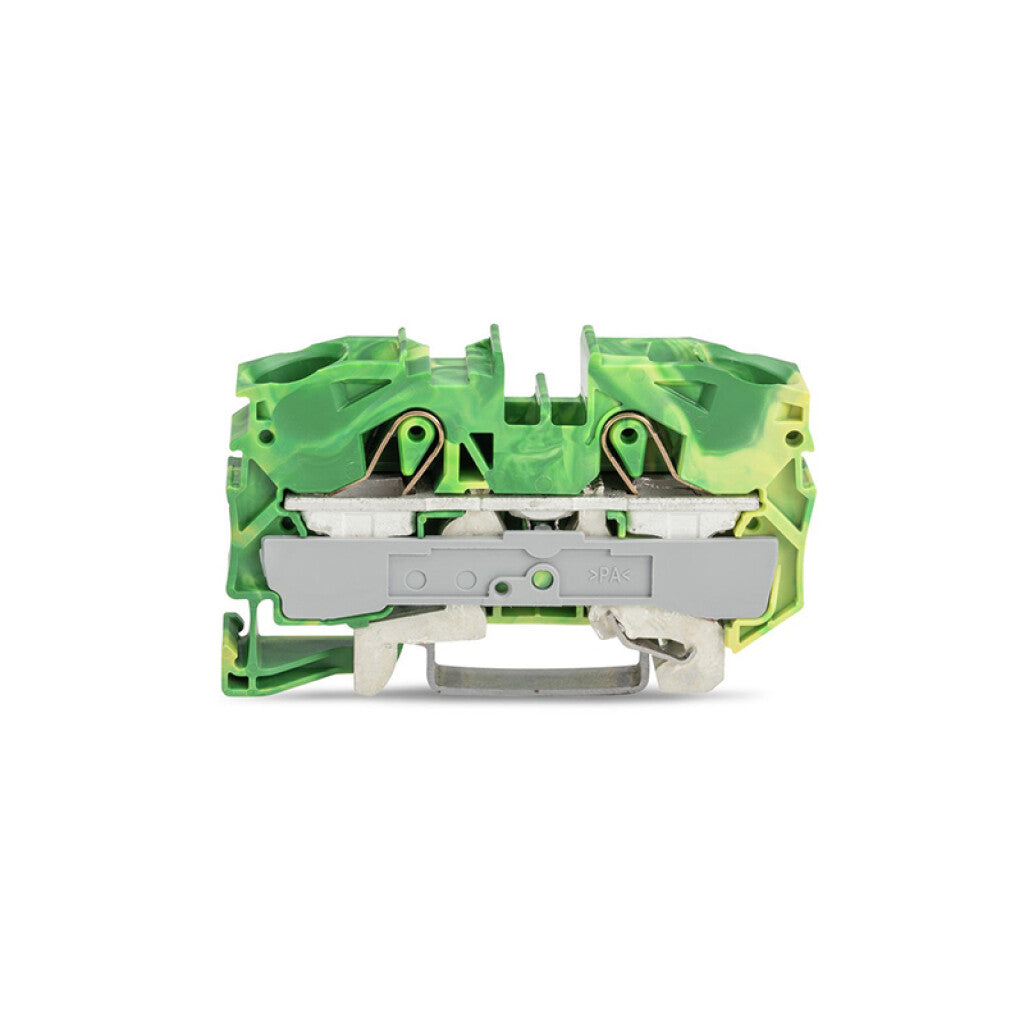 Borne de tierra p/riel 16mm² verde/amarillo - WG0045