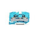 Borne p/riel aislado 10mm² azul - WG0032