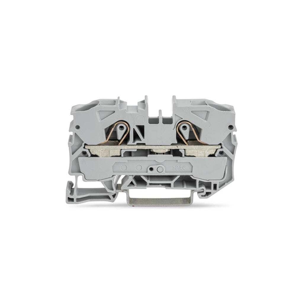 Borne p/riel aislado 10mm² gris - WG0031