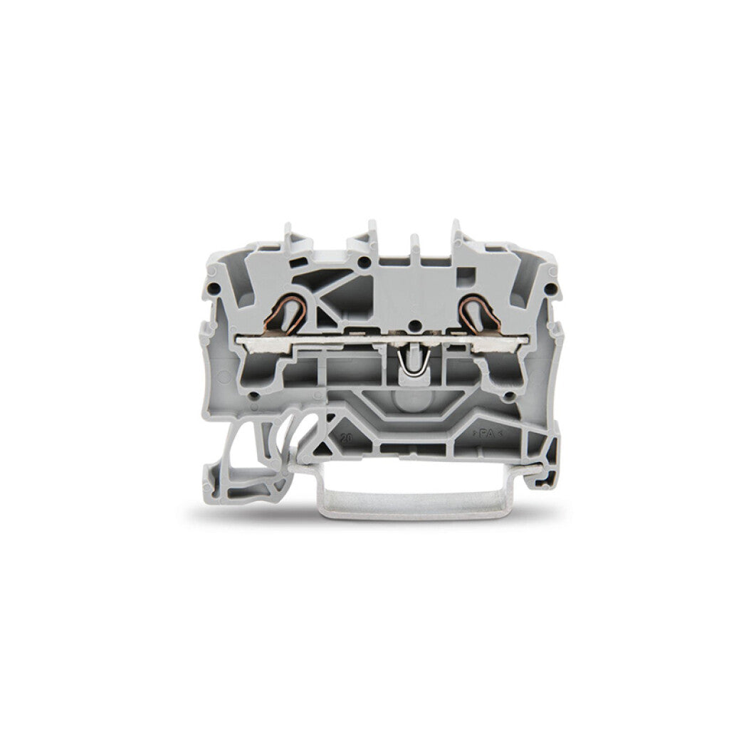 Borne p/riel aislado 2,5mm² azul - WG0002
