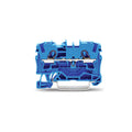Borne p/riel aislado 4mm² azul - WG0012