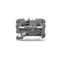 Borne p/riel aislado 4mm² gris - WG0011