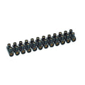 Bornera flexible 12 bornes 16mm2, color negro - LF3246