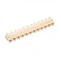 Bornera flexible 12 bornes 6mm2, color blanco - LF3241