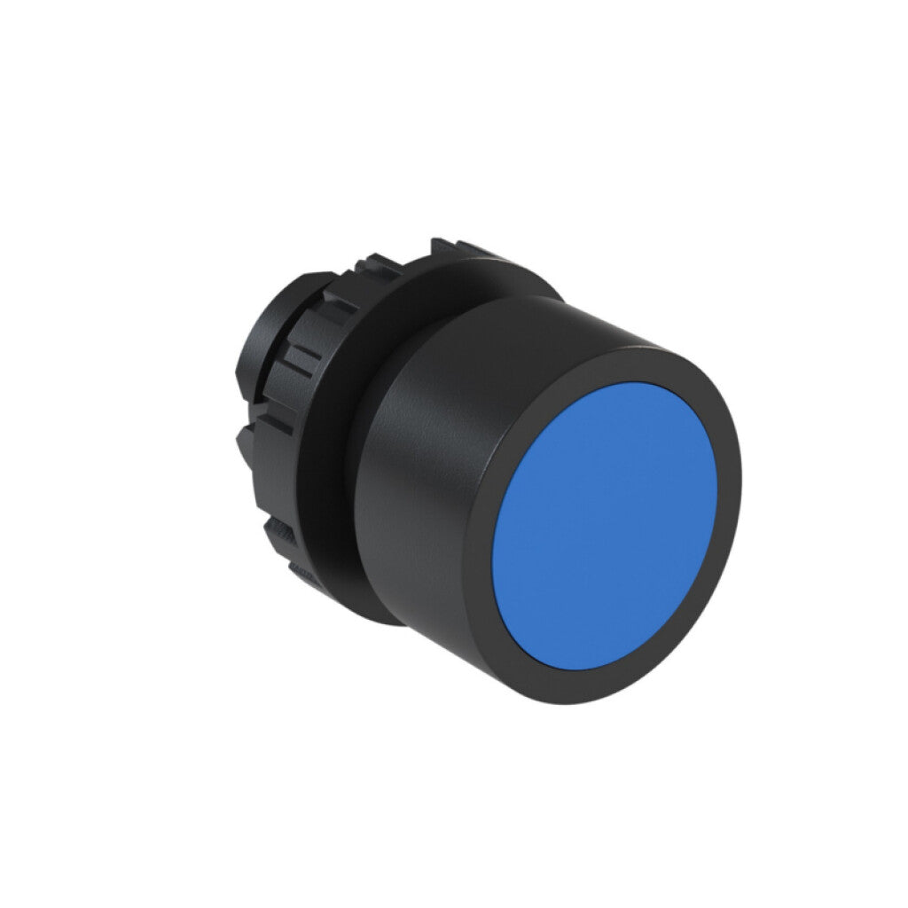 Cabezal pulsador rasante azul Ø22mm IP66, BF4 - WE5014