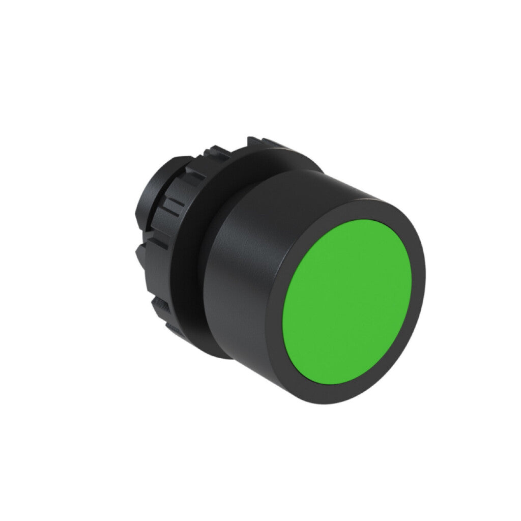 Cabezal pulsador rasante verde Ø22mm IP66, BF2 - WE5012