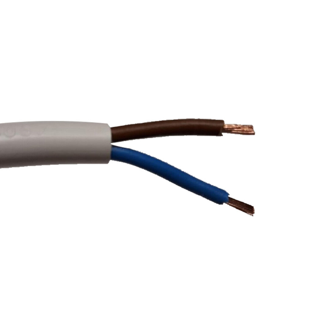 Cable bajo goma blanco 2x1mm² - Rollo 100 mts. - N06104