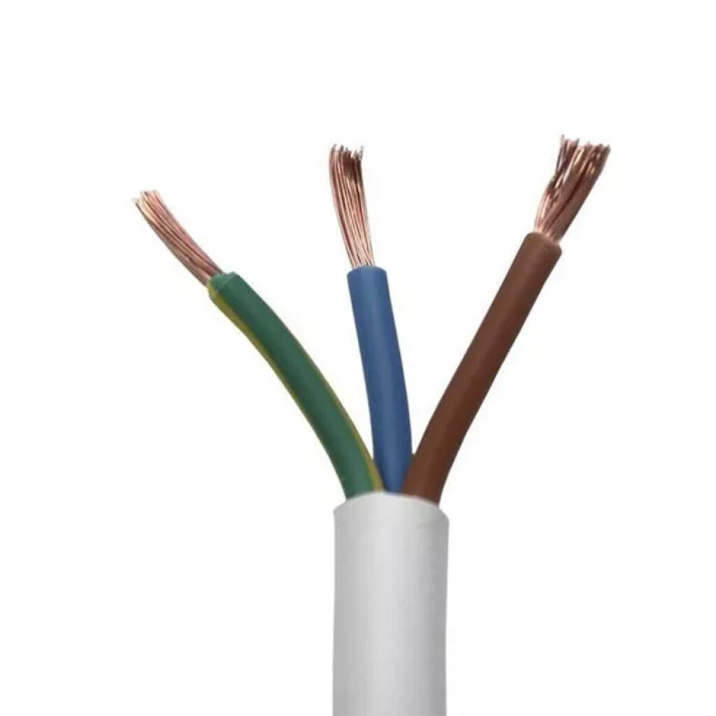 Cable bajo goma blanco 3x1mm² c/ T - Rollo 100 mt. - N06129
