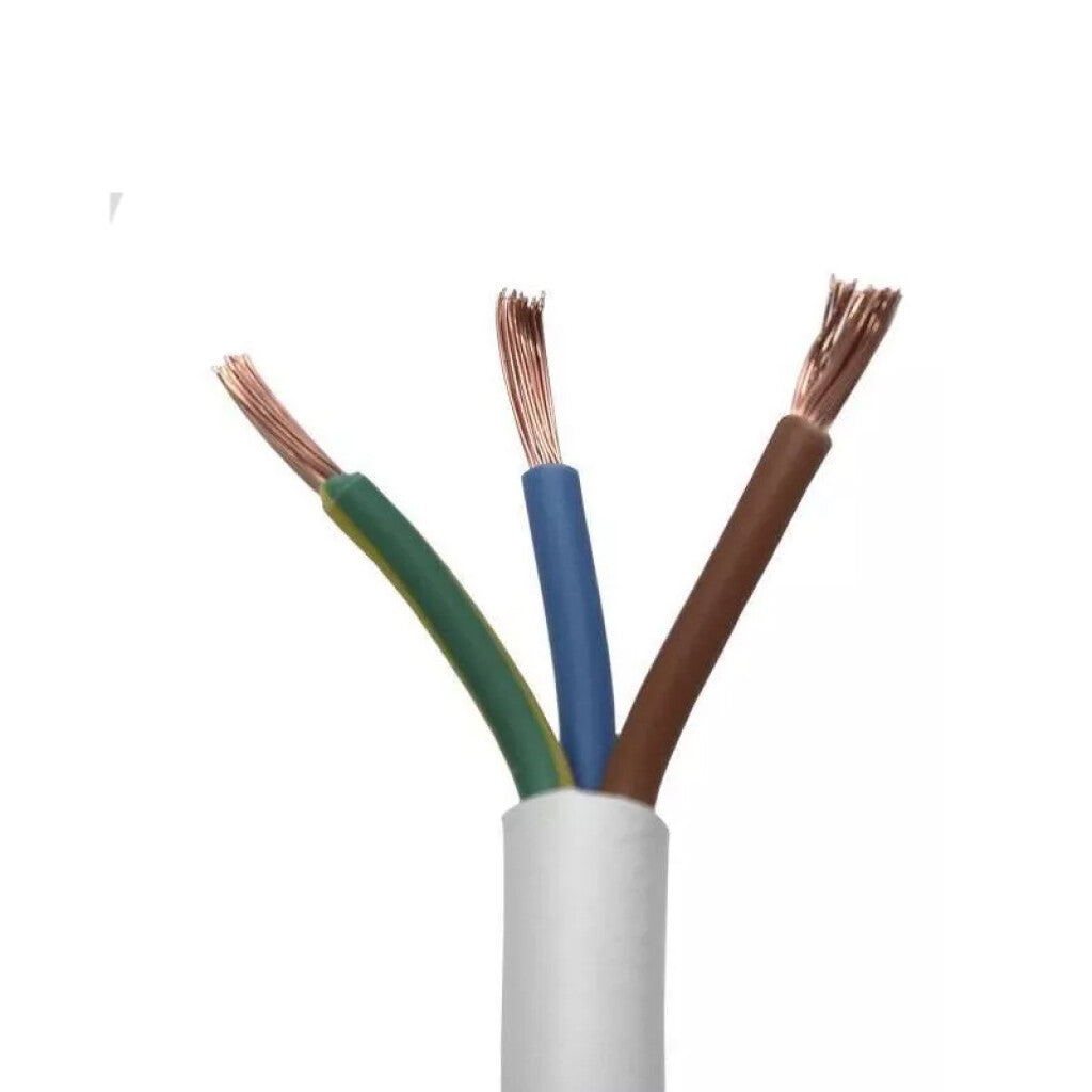 Cable bajo goma blanco 3x2mm² c/ T - Rollo 100 mt. - N06135