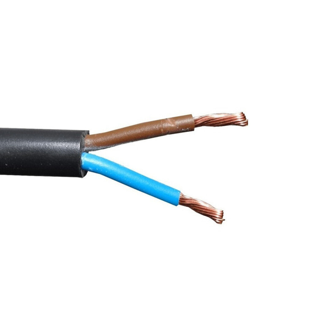 Cable bajo goma negro 2x4mm² - Rollo 100 mts. - N06118