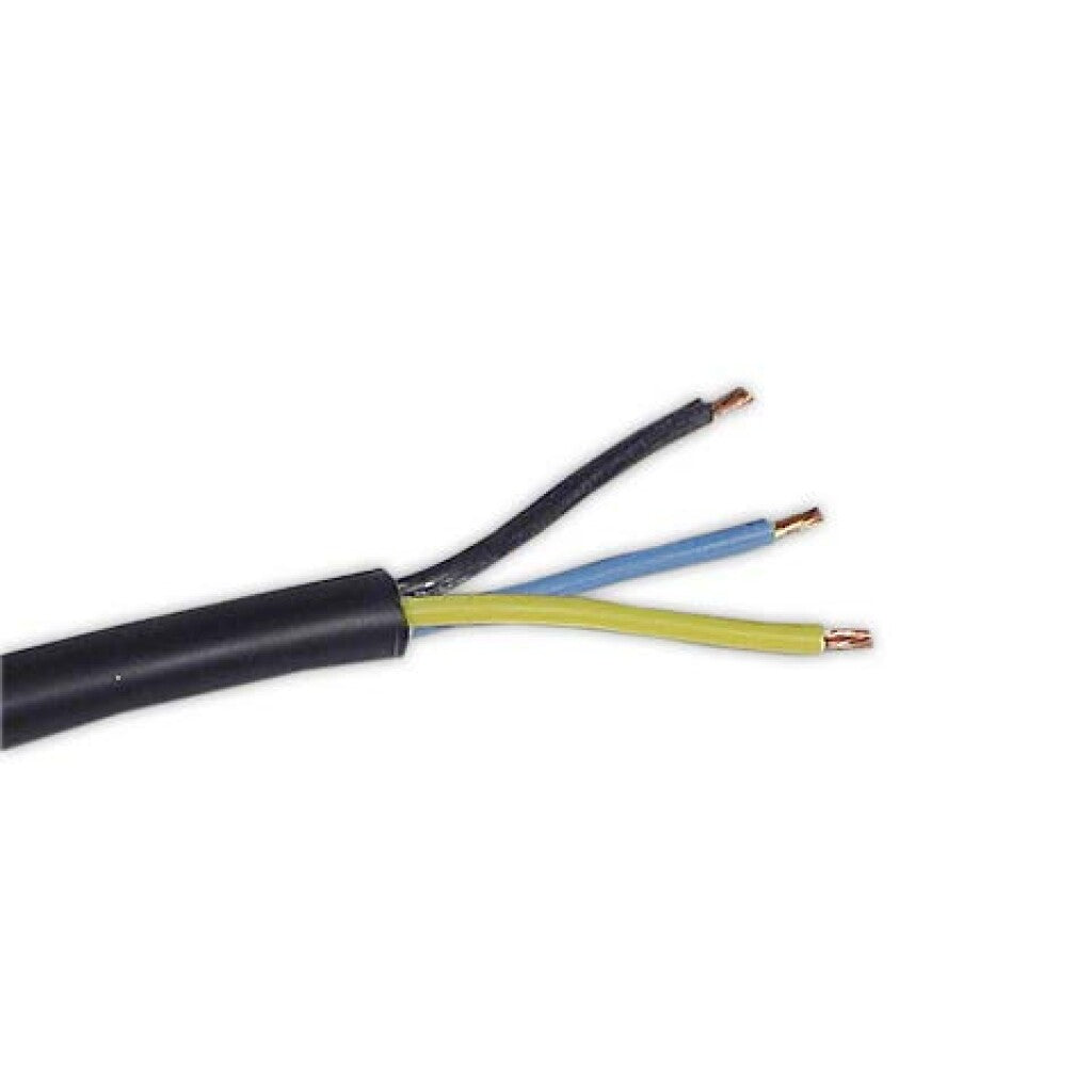 Cable bajo goma negro 3x1mm² - rollo de 30 mts. - N06130R30