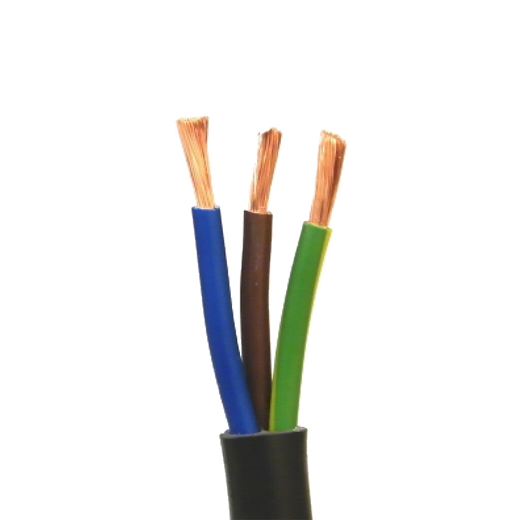 Cable bajo goma negro 3x1mm², tramo mayor 100 mt. - N06131