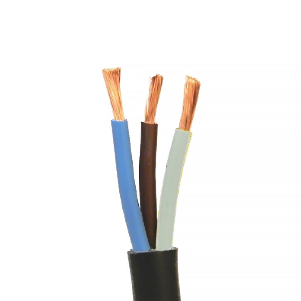 Cable bajo goma negro 3x4mm² - Rollo 100 mts. - N06142
