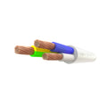 Cable charolado blanco tripolar 3x1 - Lemu - L95727F