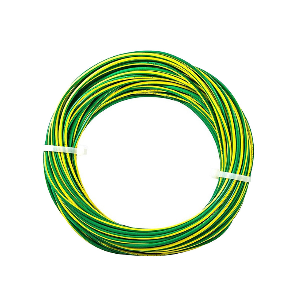 Cable de cobre amar/verde 10 mm² - rollo de 30 mts - N03060R30