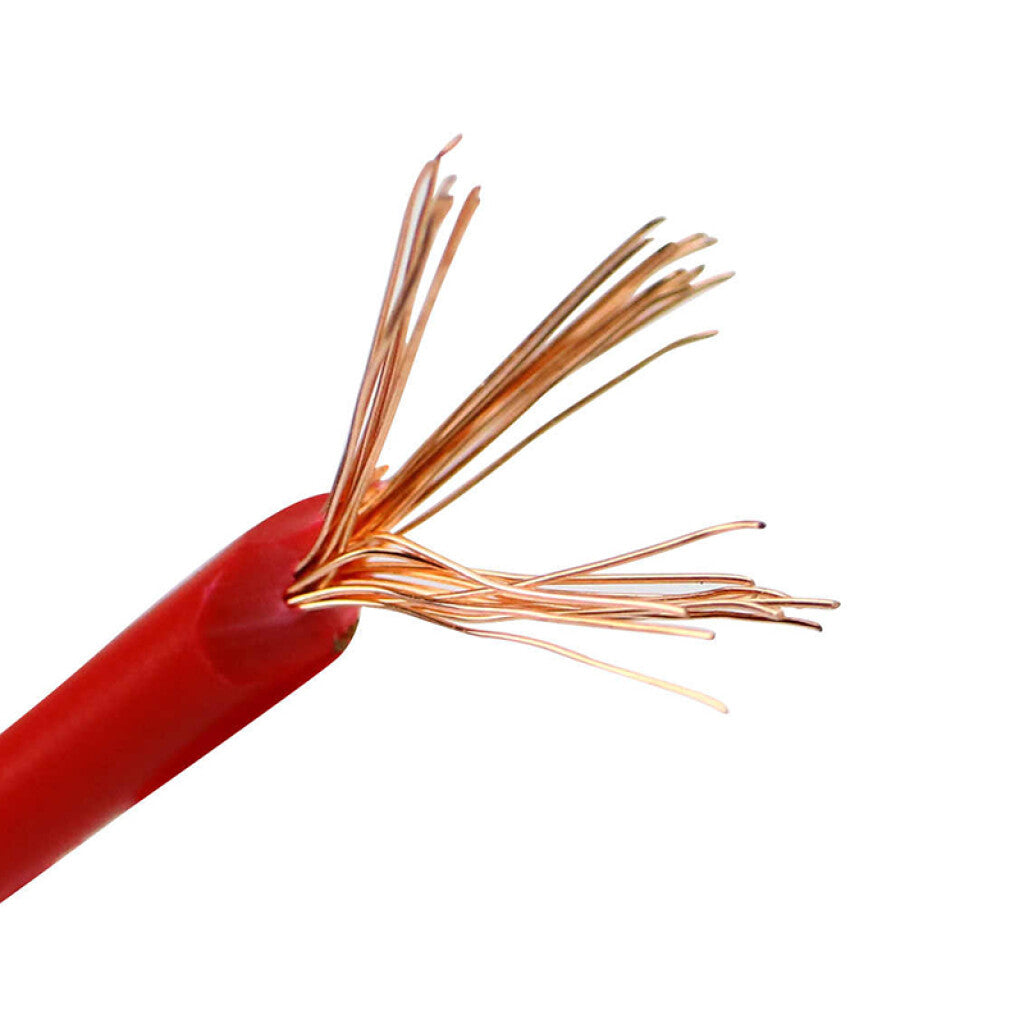 Cable de cobre flexible 6,00 mm² rojo -Rollo 100mt - N03048
