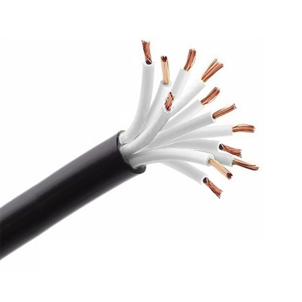 Cable de comando flexible negro, 12x2,5mm² - Funsa - N14316
