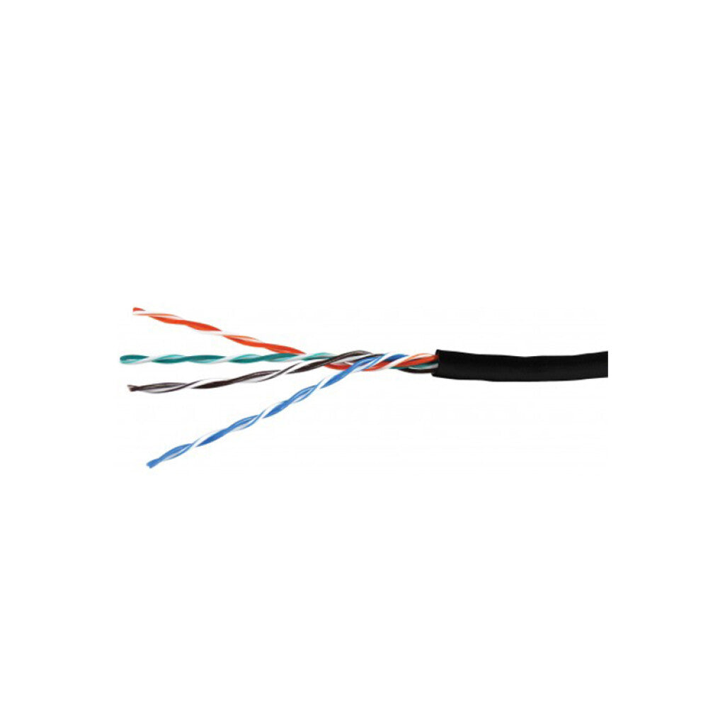 Cable de datos UTP CMX Cat.5e 4P negro p/exterior - PS9004