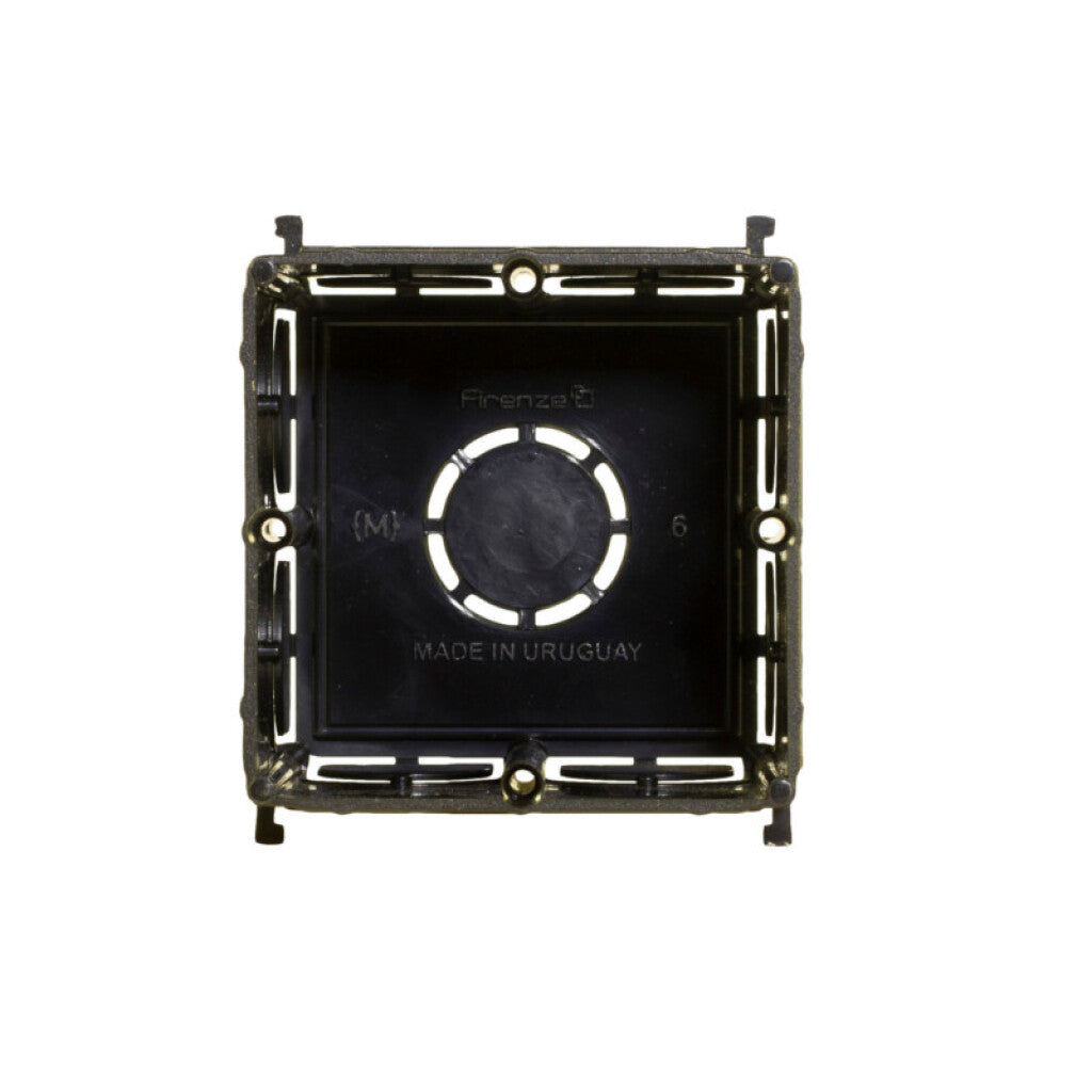 Caja de brazo cuadrada mini reggio, negra - C10303