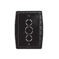 Caja de embutir llana 3 módulos negra - C10309