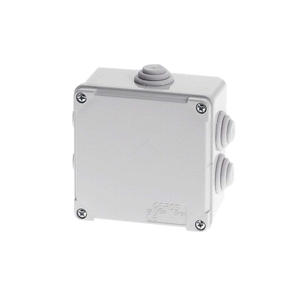 Caja estanca 6 salidas de adosar 100x100x60mm IP54 - GR7054