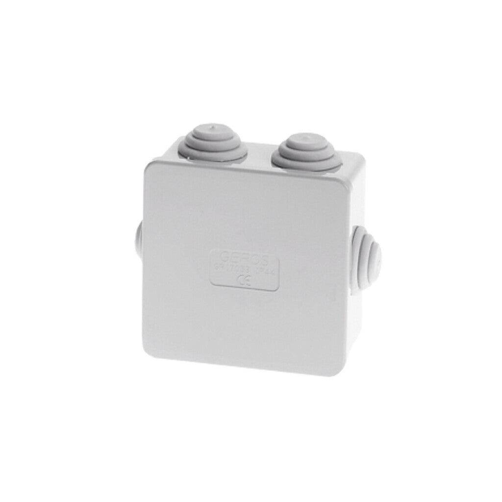 Caja estanca 6 salidas, de adosar, 83x83x43mm IP44 - GR7053