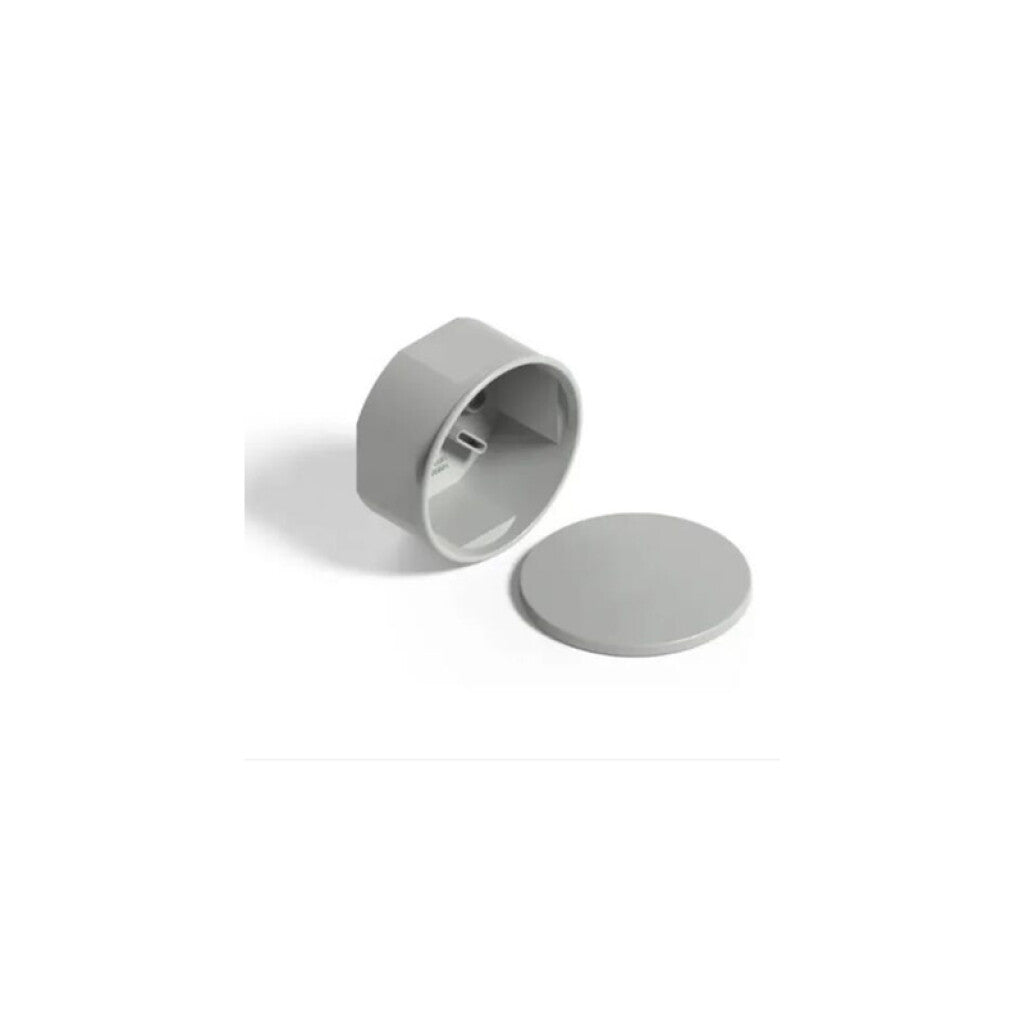 Caja estanca circular de sobreponer gris - CO7900
