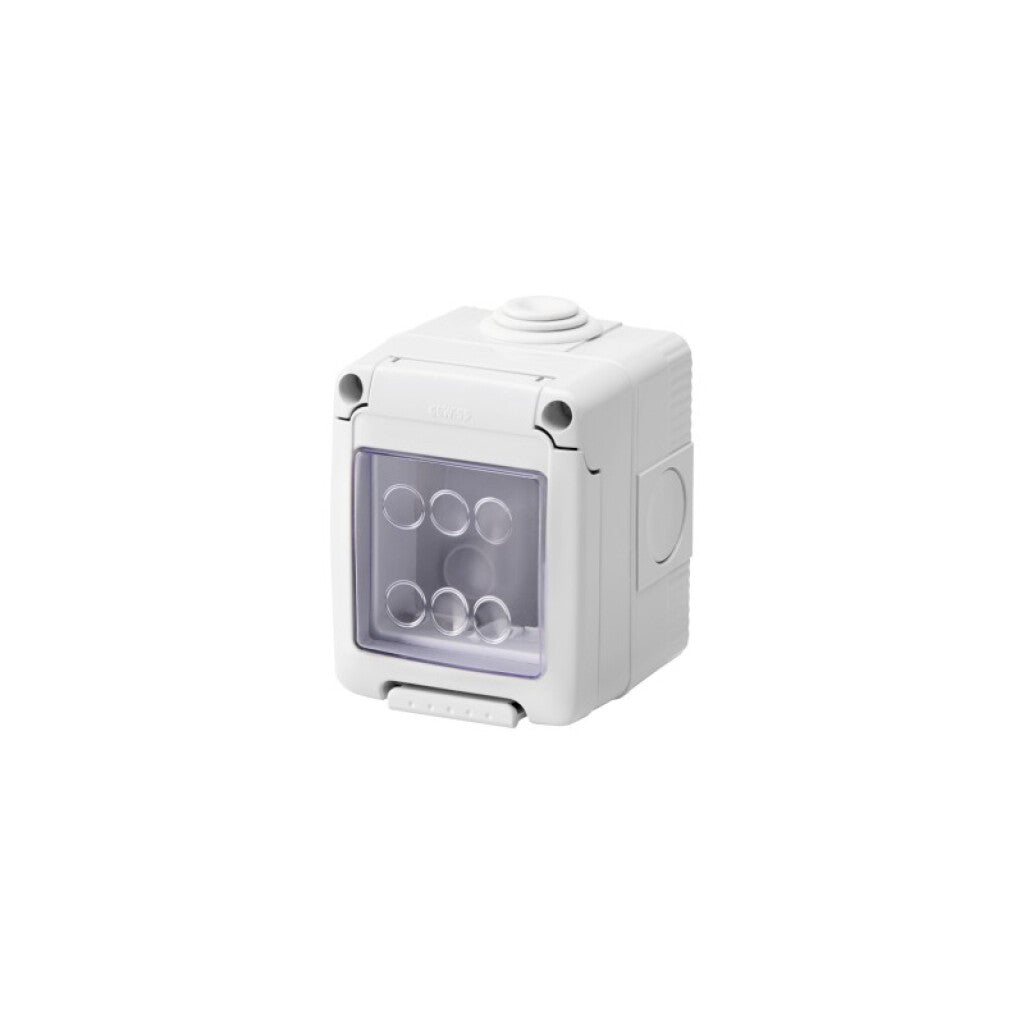 Caja estanco IP55 2 módulos con tapa, gris - GC7042