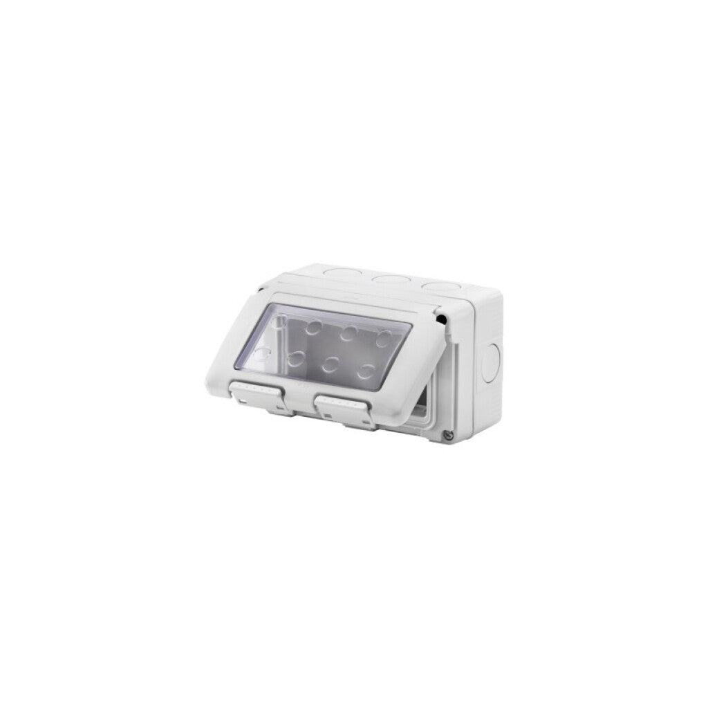 Caja estanco IP55 4 módulos con tapa, gris - GC7044