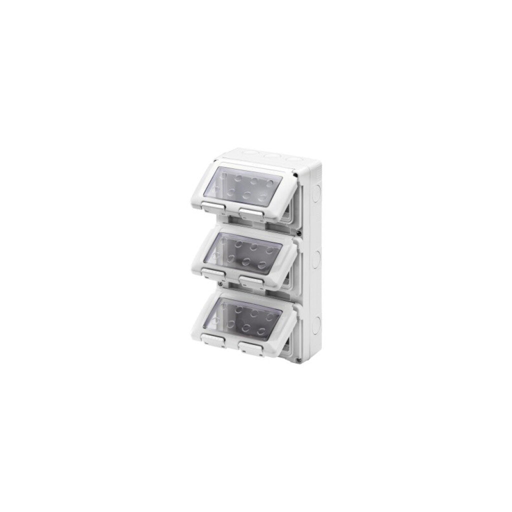 Caja estanco IP55 vertical 12 mód. (4x3 mód.) gris - GC7052