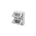 Caja estanco IP55 vertical 8 mód. (4x2 mód.) gris - GC7051