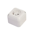 Caja ext c/ tomacorriente schuko 16A Presta blanco - C51956