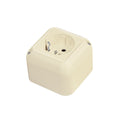 Caja ext c/ tomacorriente schuko 16A Presta marfil - C51966