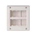 Caja ext. para 8 módulos (2x4) blanco - Ave - C55623