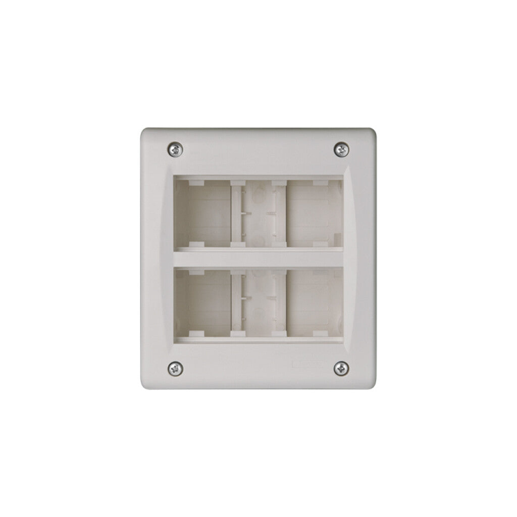 Caja ext. para 8 módulos (2x4) gris - Ave - C55624
