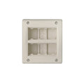 Caja ext. para 8 módulos (2x4) marfil - Ave - C55622