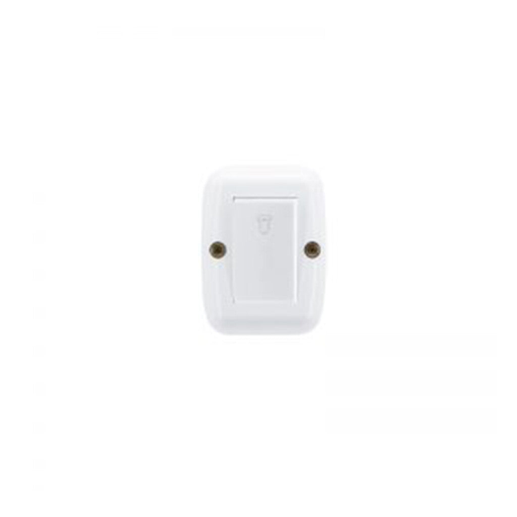 Caja exterior 1 módulo c/ 1 pulsador timbre blanco - M47214