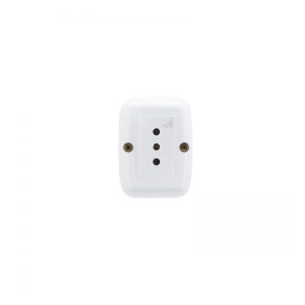 Caja exterior 1 módulo c/ 1 toma 3 en línea blanco - M47218