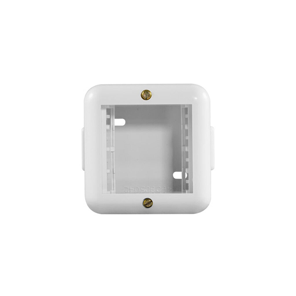 Caja exterior 2 módulos blanca - Atenea - M48702