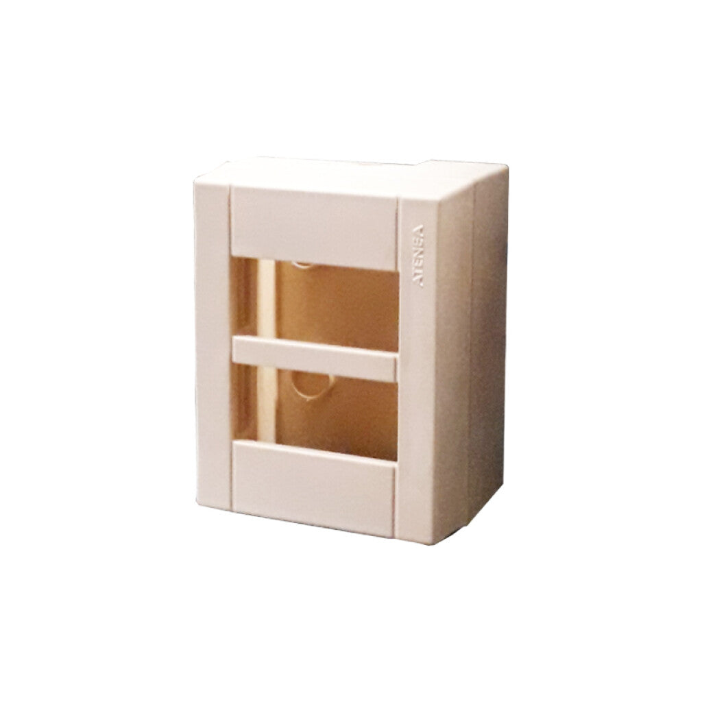 Caja exterior, 2 módulos, marfil - Atenea - M45402