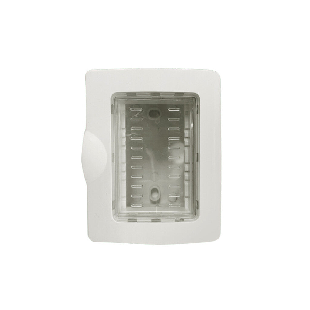 Caja exterior 3mod. c/ membrana IP55 blanca Atenea - M48710