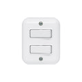 Caja exterior con 2 unipolares 10A blanco, Vulcano - M41122